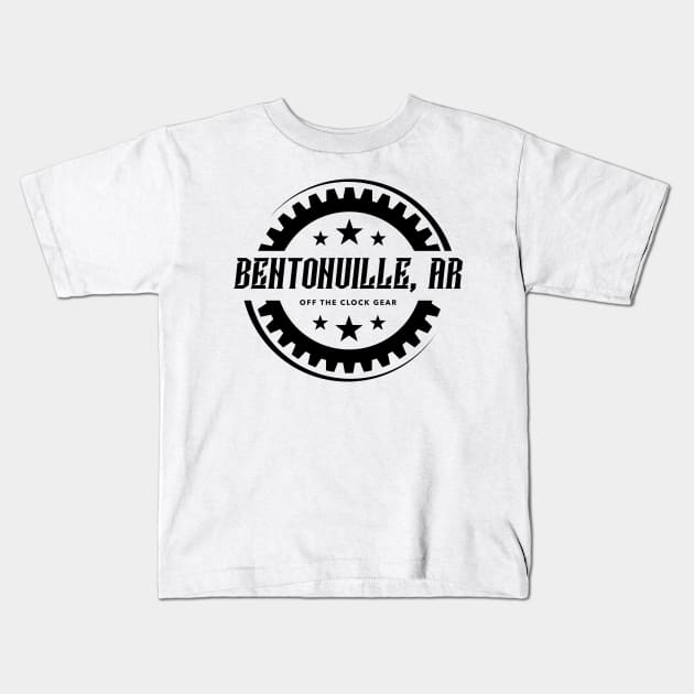 Bentonville, Arkansas Kids T-Shirt by Off The Clock Gear